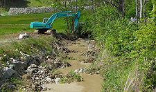 Planung und Ökologische Bauaufsicht Flussbauprojekt Gossenbach